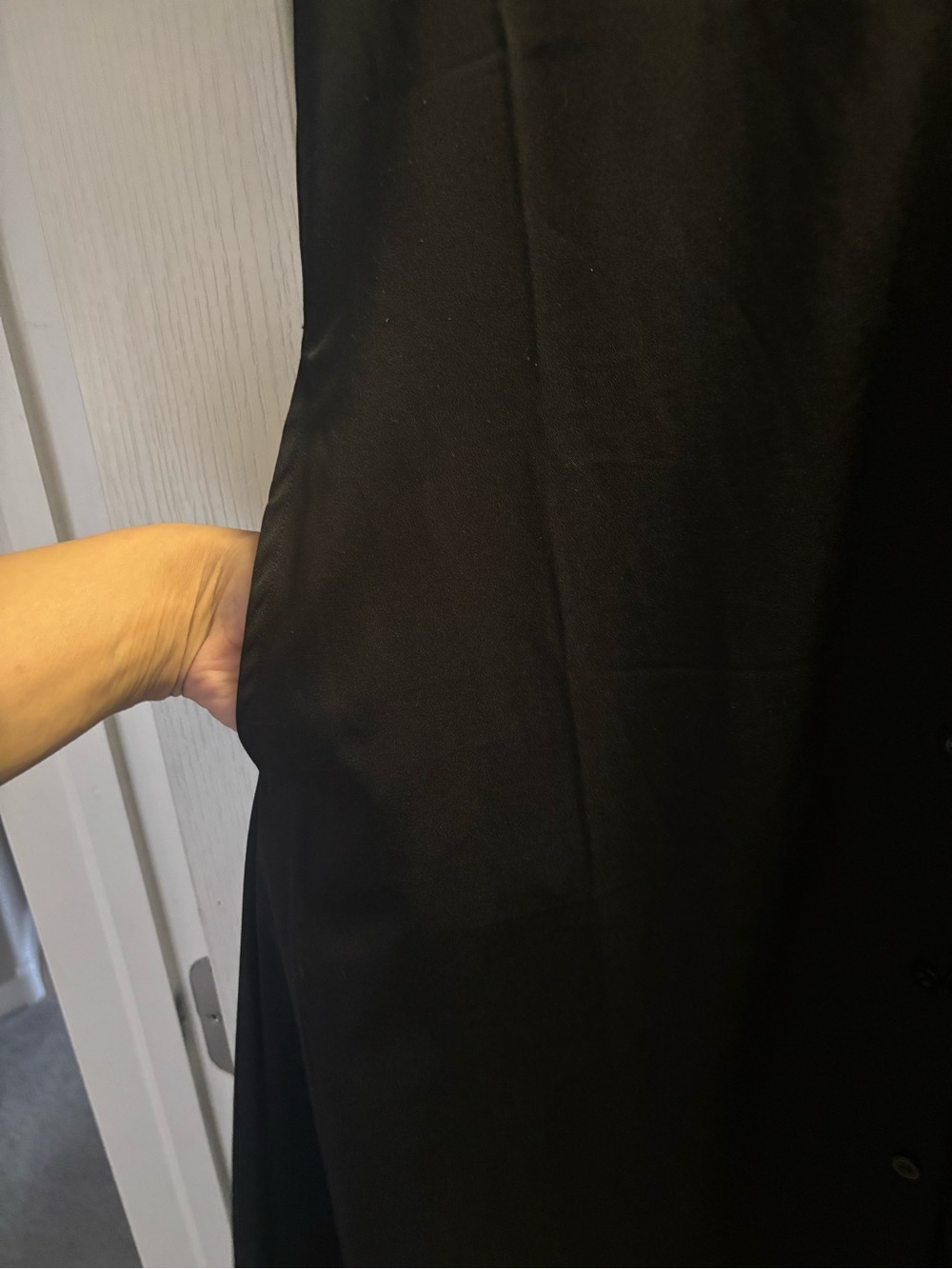 Foxblood Merlina Black Button-Front Shirt Dress - Women size small - Picture 11 of 12